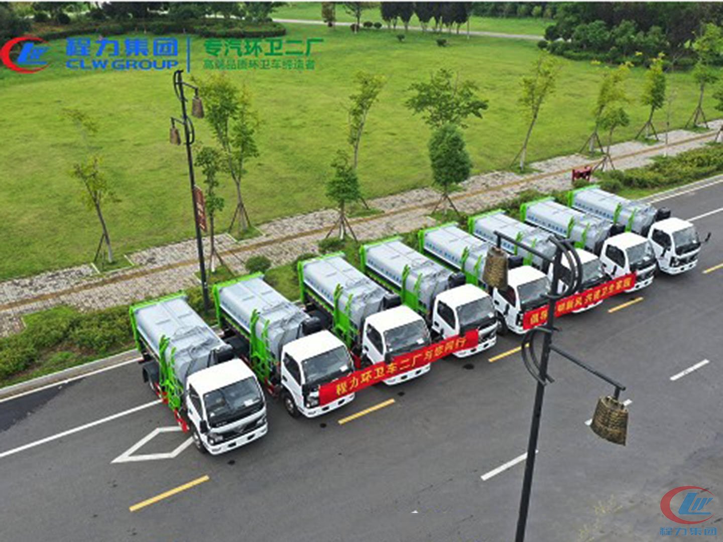 bg大游集团国六东风福瑞卡5方餐厨垃圾车批量交车