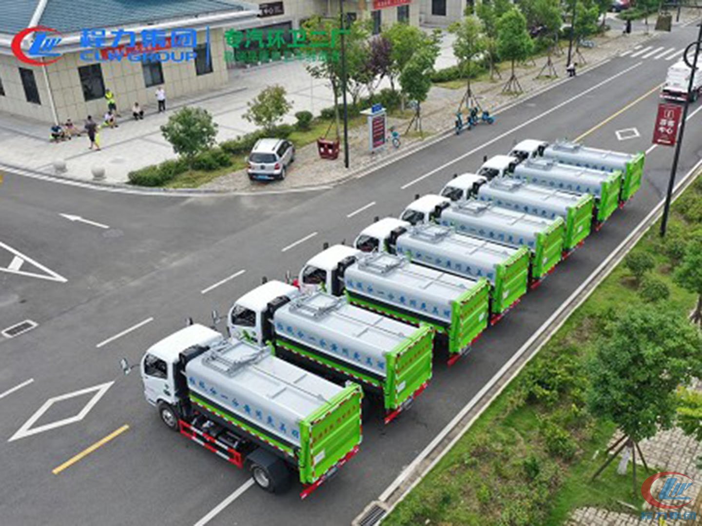bg大游集团国六东风福瑞卡5方餐厨垃圾车批量交车