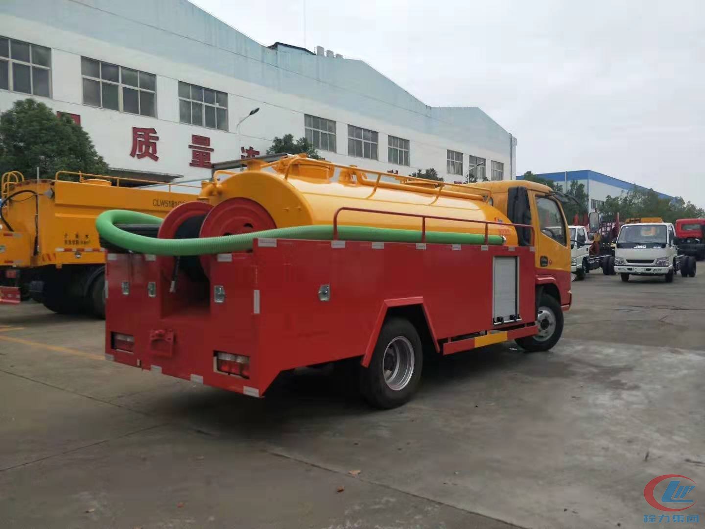 bg大游东风多利卡D6蓝牌疏通车吸粪车